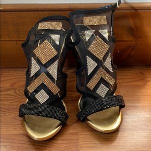 Thalia Rhinestone Design Heels